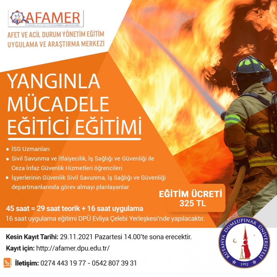 Yangınla Mücadele Eğitici Eğitimi