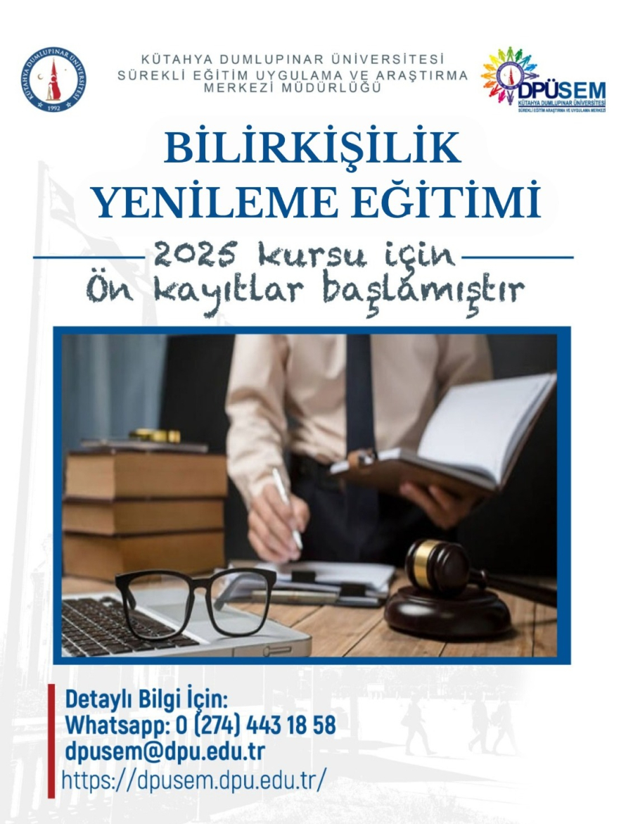 Bilirkişilik Temel Eğitimi
